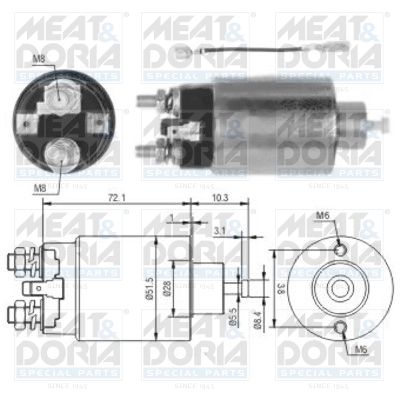 Starter magneetschakelaar Meat Doria 46142