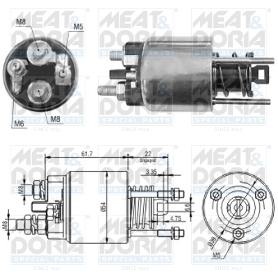 Starter magneetschakelaar Meat Doria 46145