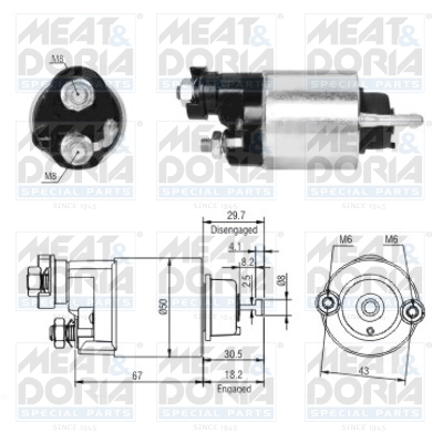 Starter magneetschakelaar Meat Doria 46149