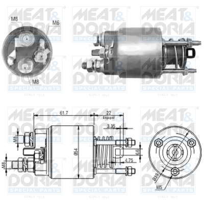 Starter magneetschakelaar Meat Doria 46152