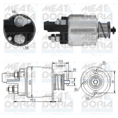 Starter magneetschakelaar Meat Doria 46158