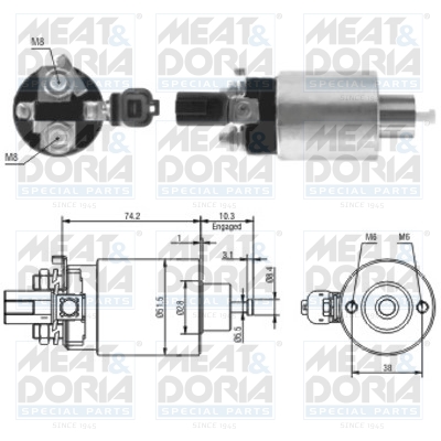 Starter magneetschakelaar Meat Doria 46161