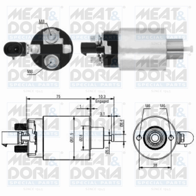 Starter magneetschakelaar Meat Doria 46172