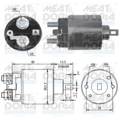 Starter magneetschakelaar Meat Doria 46174