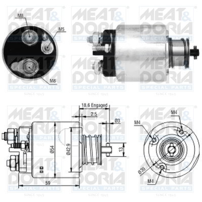 Starter magneetschakelaar Meat Doria 46176