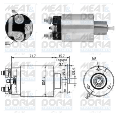 Starter magneetschakelaar Meat Doria 46182