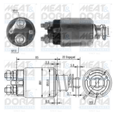 Starter magneetschakelaar Meat Doria 46185