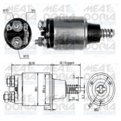 Starter magneetschakelaar Meat Doria 46193