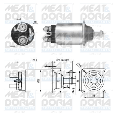 Starter magneetschakelaar Meat Doria 46251