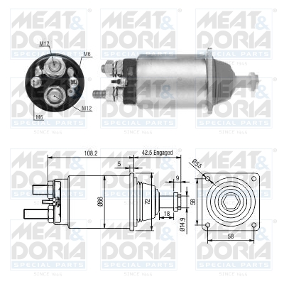 Starter magneetschakelaar Meat Doria 46252