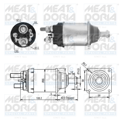 Starter magneetschakelaar Meat Doria 46253
