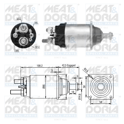 Starter magneetschakelaar Meat Doria 46254