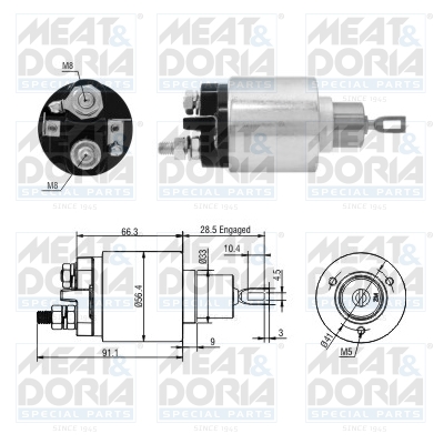 Starter magneetschakelaar Meat Doria 46303