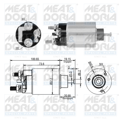 Starter magneetschakelaar Meat Doria 46307