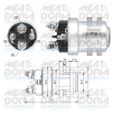 Starter magneetschakelaar Meat Doria 46314