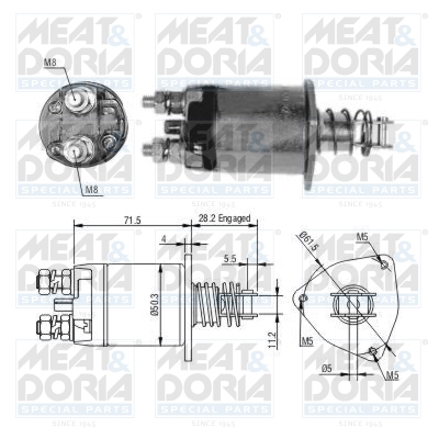 Starter magneetschakelaar Meat Doria 46329