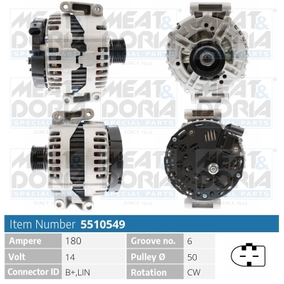 Alternator/Dynamo Meat Doria 5510549