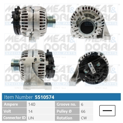 Alternator/Dynamo Meat Doria 5510574