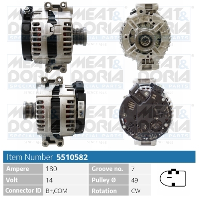 Alternator/Dynamo Meat Doria 5510582