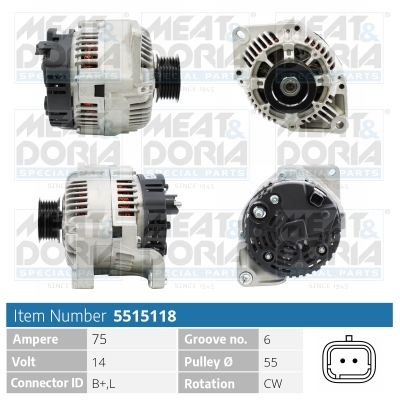 Alternator/Dynamo Meat Doria 5515118