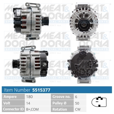 Alternator/Dynamo Meat Doria 5515377