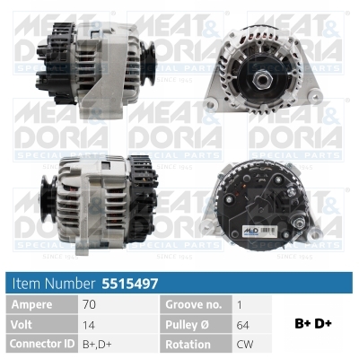 Alternator/Dynamo Meat Doria 5515497