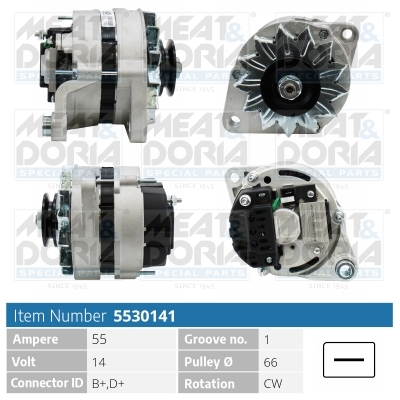 Alternator/Dynamo Meat Doria 5530141