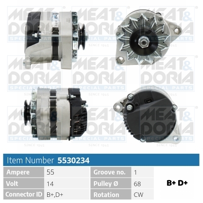 Alternator/Dynamo Meat Doria 5530234