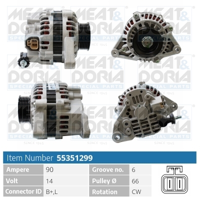 Alternator/Dynamo Meat Doria 55351299