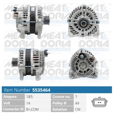 Alternator/Dynamo Meat Doria 5535464