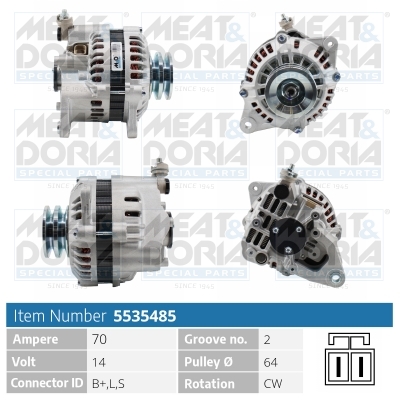 Alternator/Dynamo Meat Doria 5535485