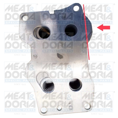 Oliekoeler motorolie Meat Doria 95282