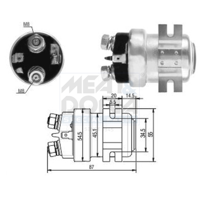 Starter magneetschakelaar Meat Doria 46001