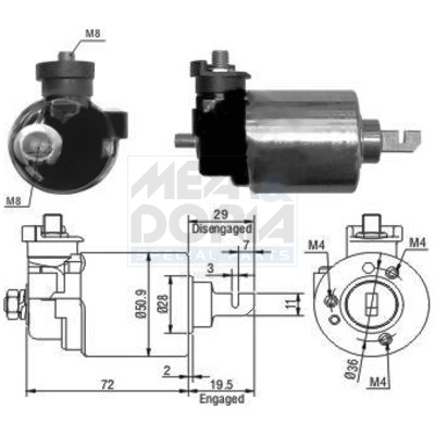 Starter magneetschakelaar Meat Doria 46079
