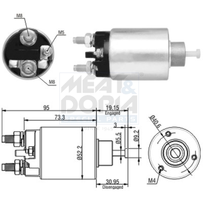 Starter magneetschakelaar Meat Doria 46133