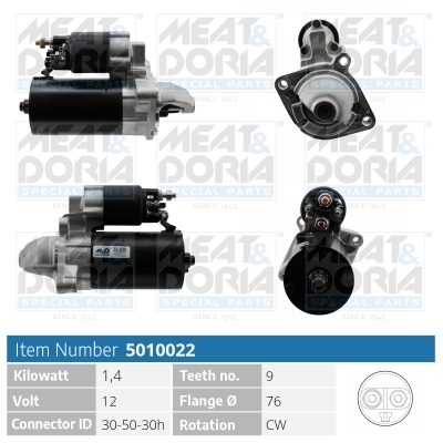 Startmotor / Starter Meat Doria 5010022