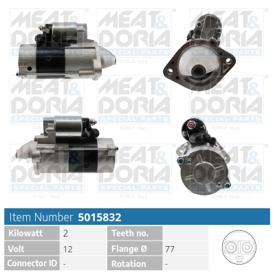 Startmotor / Starter Meat Doria 5015832