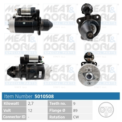 Startmotor / Starter Meat Doria 5010508