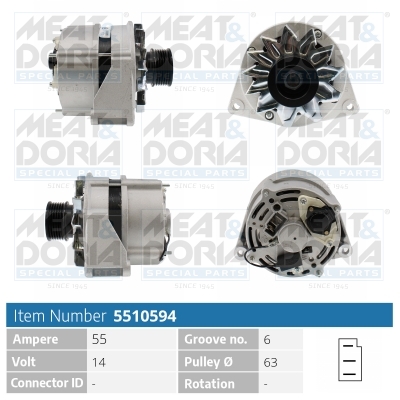Dynamo / Alternator Meat Doria 5510594