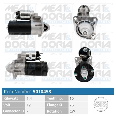 Startmotor / Starter Meat Doria 5010453