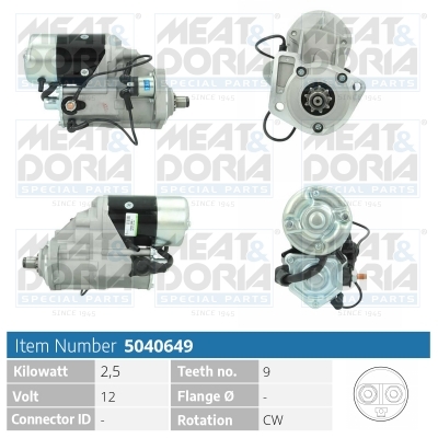 Startmotor / Starter Meat Doria 5040649