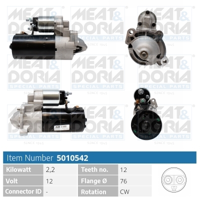 Startmotor / Starter Meat Doria 5010542