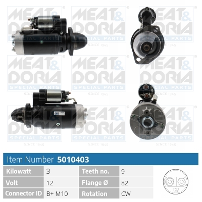 Startmotor / Starter Meat Doria 5010403