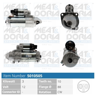 Startmotor / Starter Meat Doria 5010505