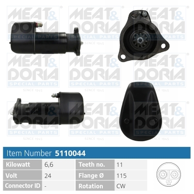 Startmotor / Starter Meat Doria 5110044