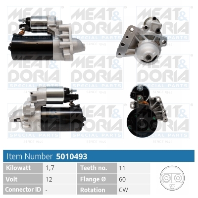 Startmotor / Starter Meat Doria 5010493