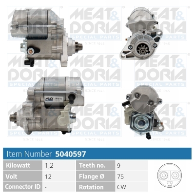 Startmotor / Starter Meat Doria 5040597