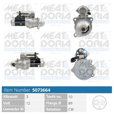 Startmotor / Starter Meat Doria 5073664