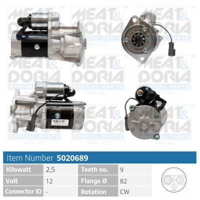 Startmotor / Starter Meat Doria 5020689