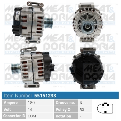 Dynamo / Alternator Meat Doria 55151233